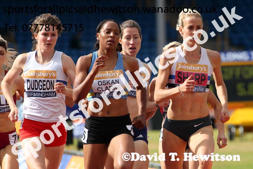 Womens 800 metres, Sainsbury's British Champs, Alexander Stadium, Birmingham. Photo: David T. Hewitson/Sprts for All Pics